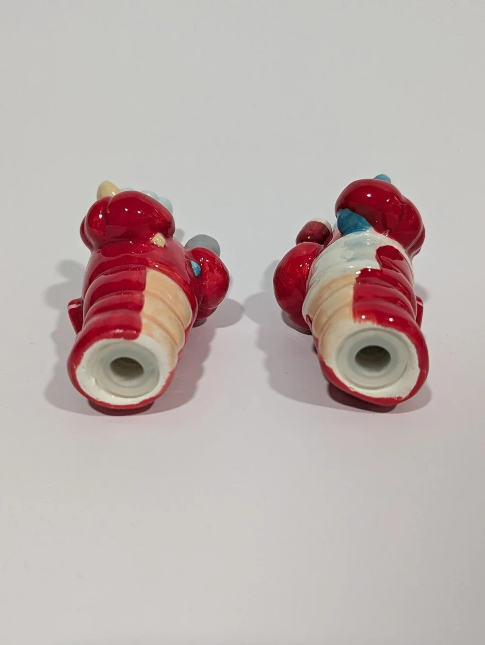 Bar Harbor Maine Lobster Chef Salt and Pepper Shakers - Blue & Red